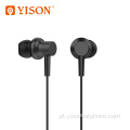 Fone de ouvido YISON Fones de ouvido com baixo e microfone